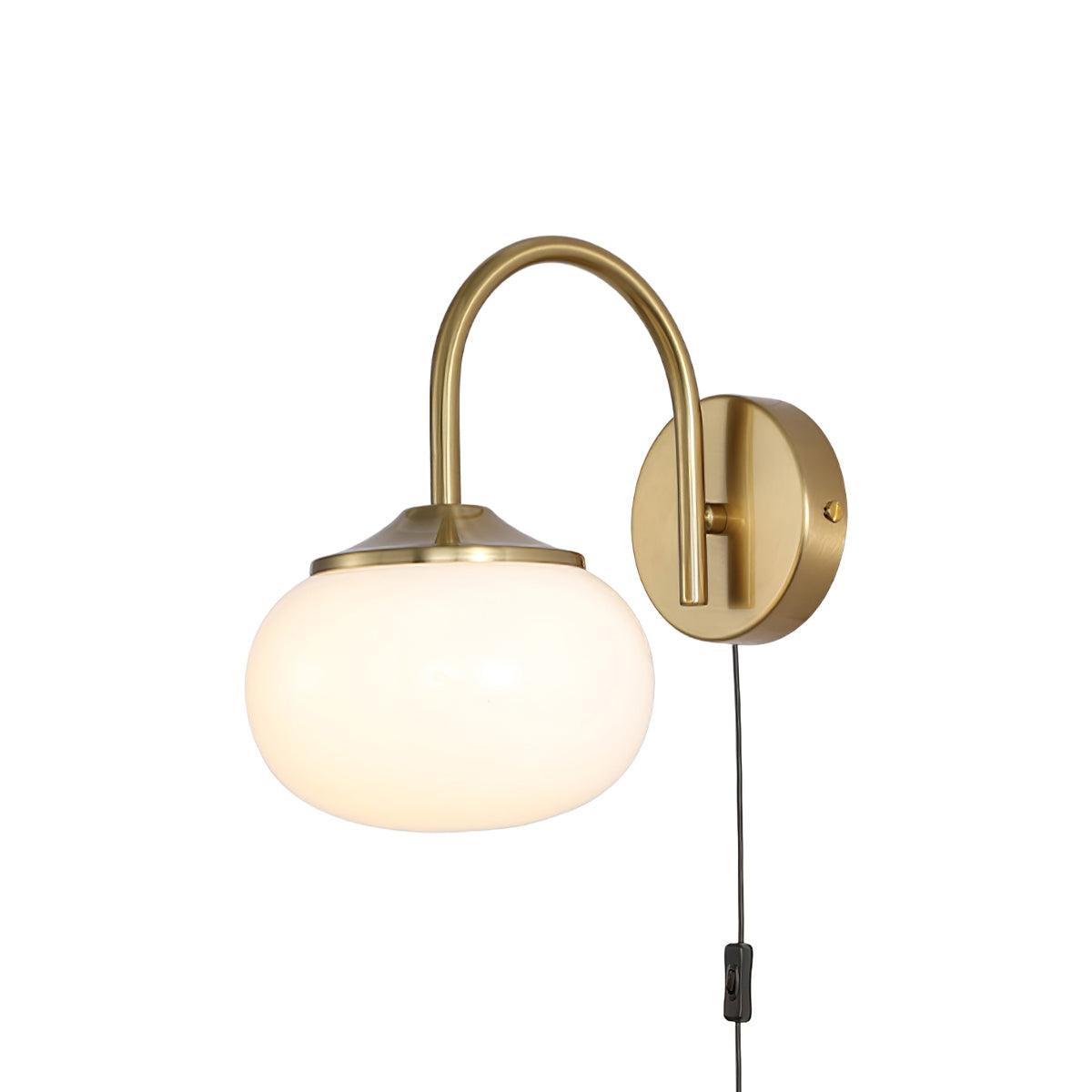 Marshmallow Wall Sconce | Copper & Pink Glass | Set of 2