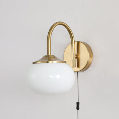 Marshmallow Wall Sconce | Copper & Pink Glass | Set of 2