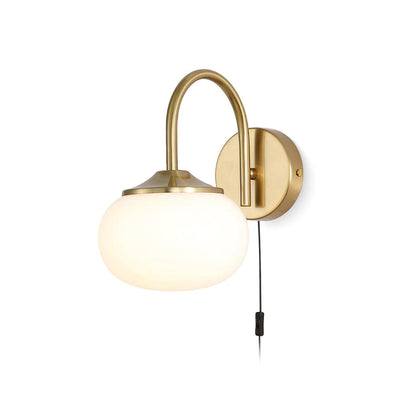 Marshmallow Wall Sconce | Copper & Pink Glass | Set of 2