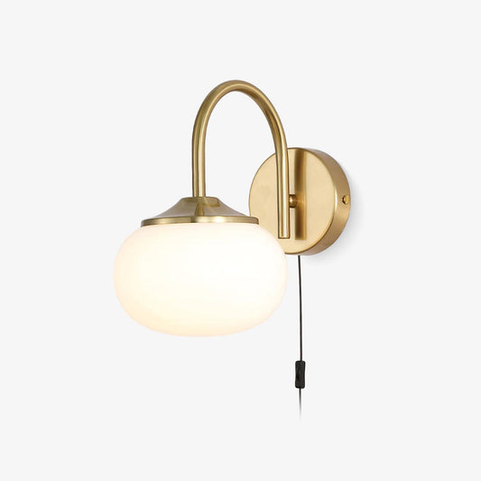 Marshmallow Wall Sconce | Copper & Pink Glass | Set of 2