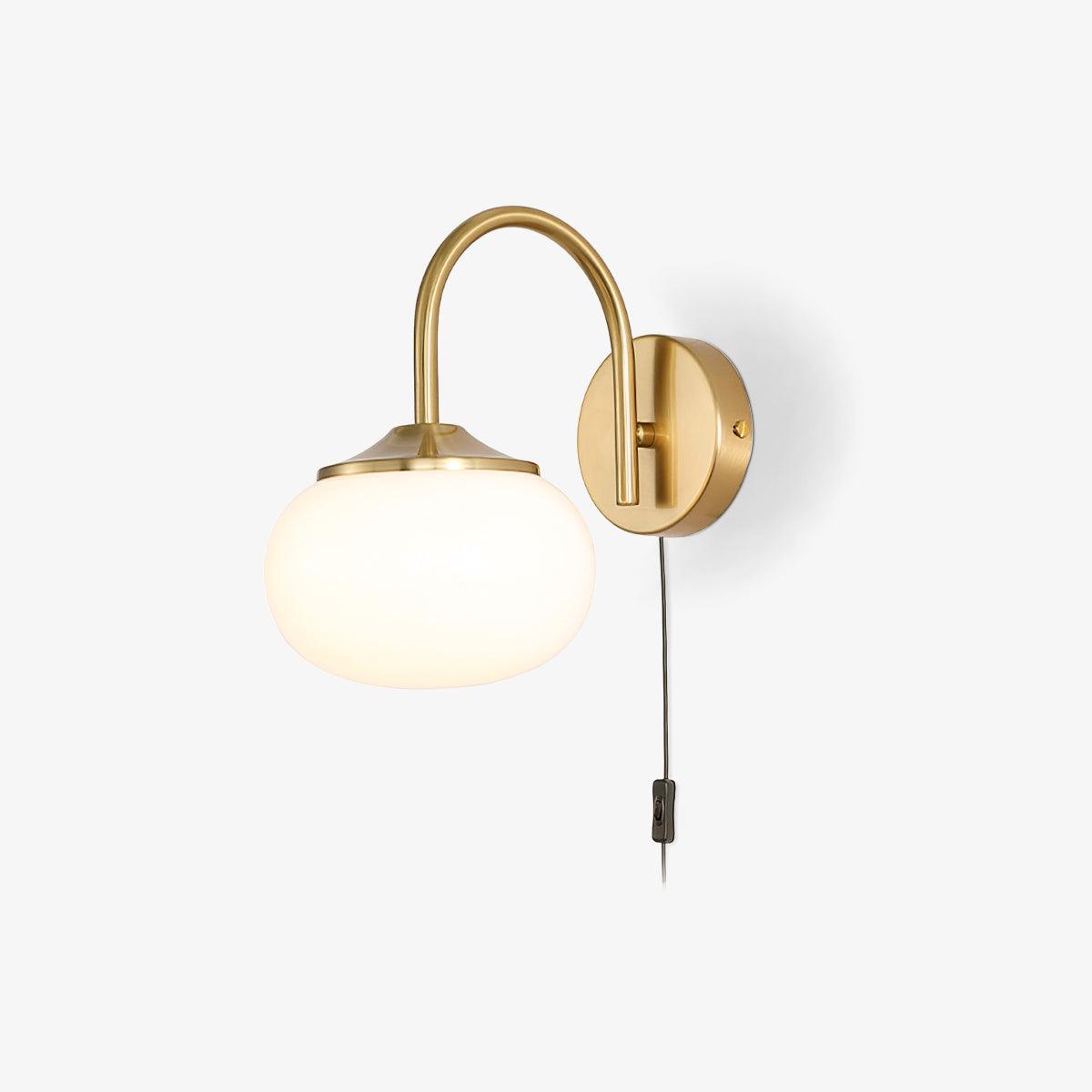 Marshmallow Wall Sconce | Copper & Pink Glass | Set of 2