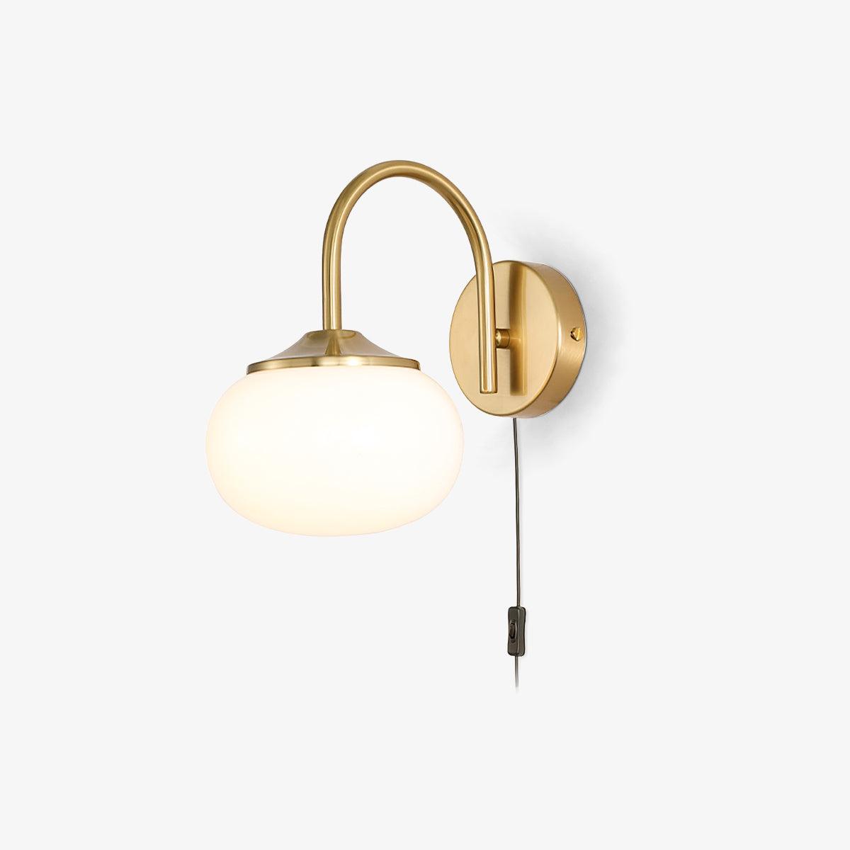 Marshmallow Wall Sconce | Copper & Pink Glass | Set of 2