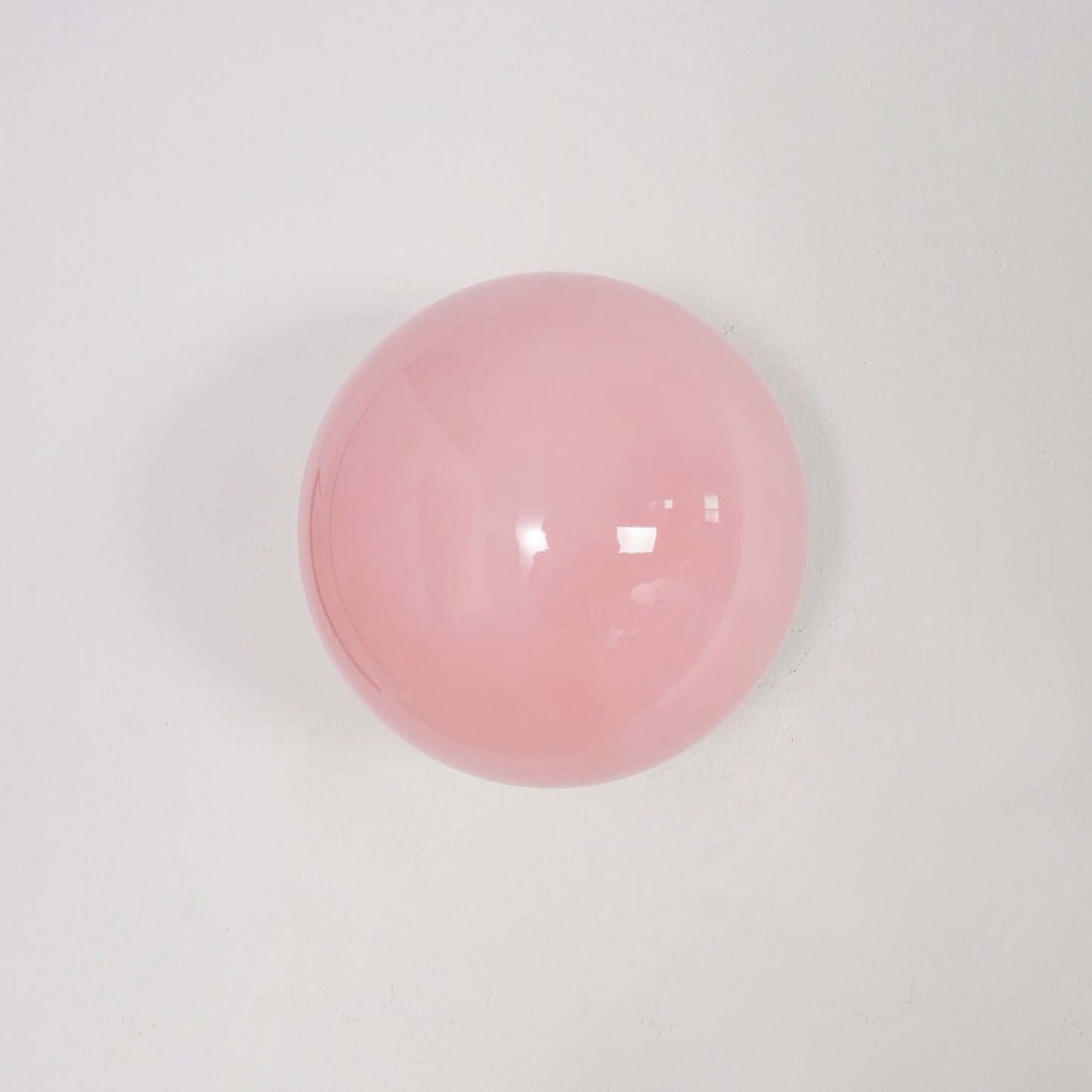 Marshmallow Wall Sconce | Metal & Pink Glass | 20cm Diameter
