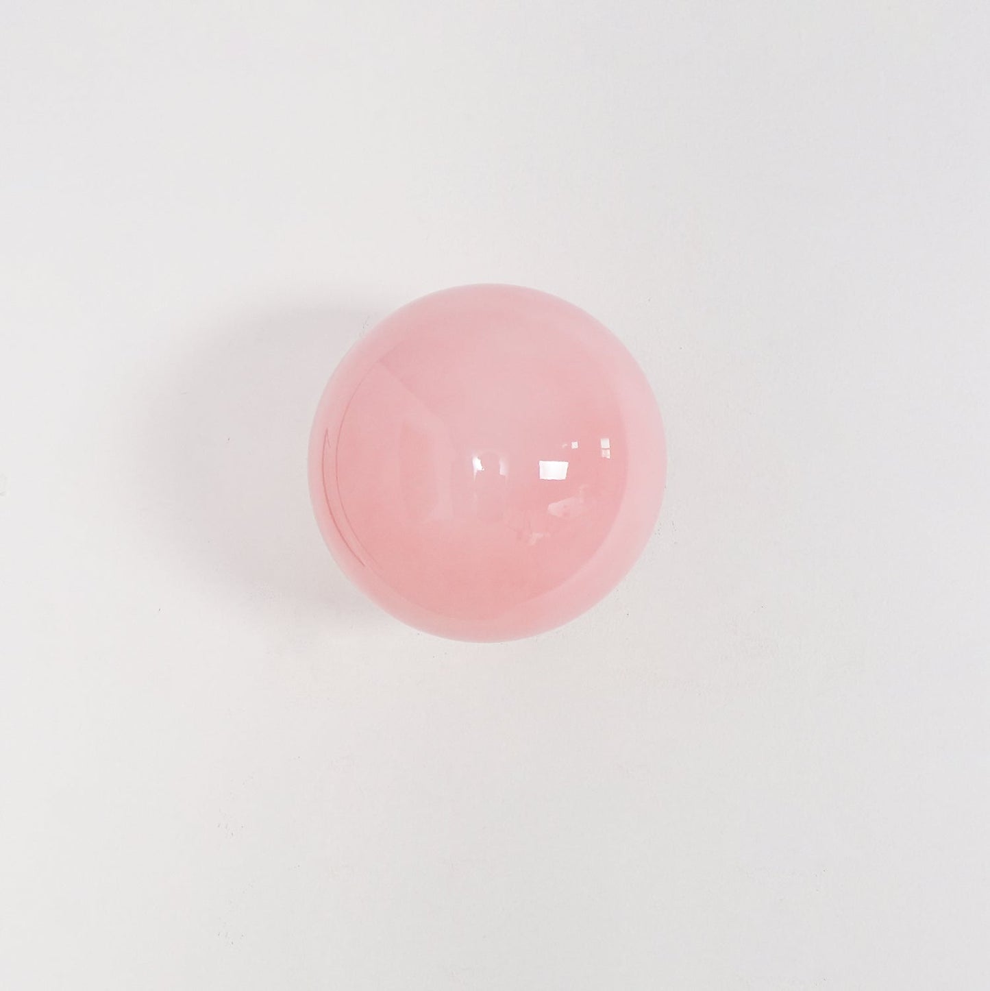 Marshmallow Wall Sconce | Metal & Pink Glass | 20cm Diameter