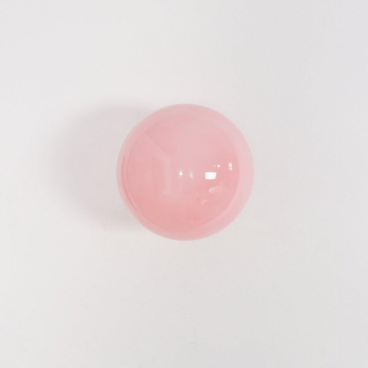 Marshmallow Wall Sconce | Metal & Pink Glass | 20cm Diameter