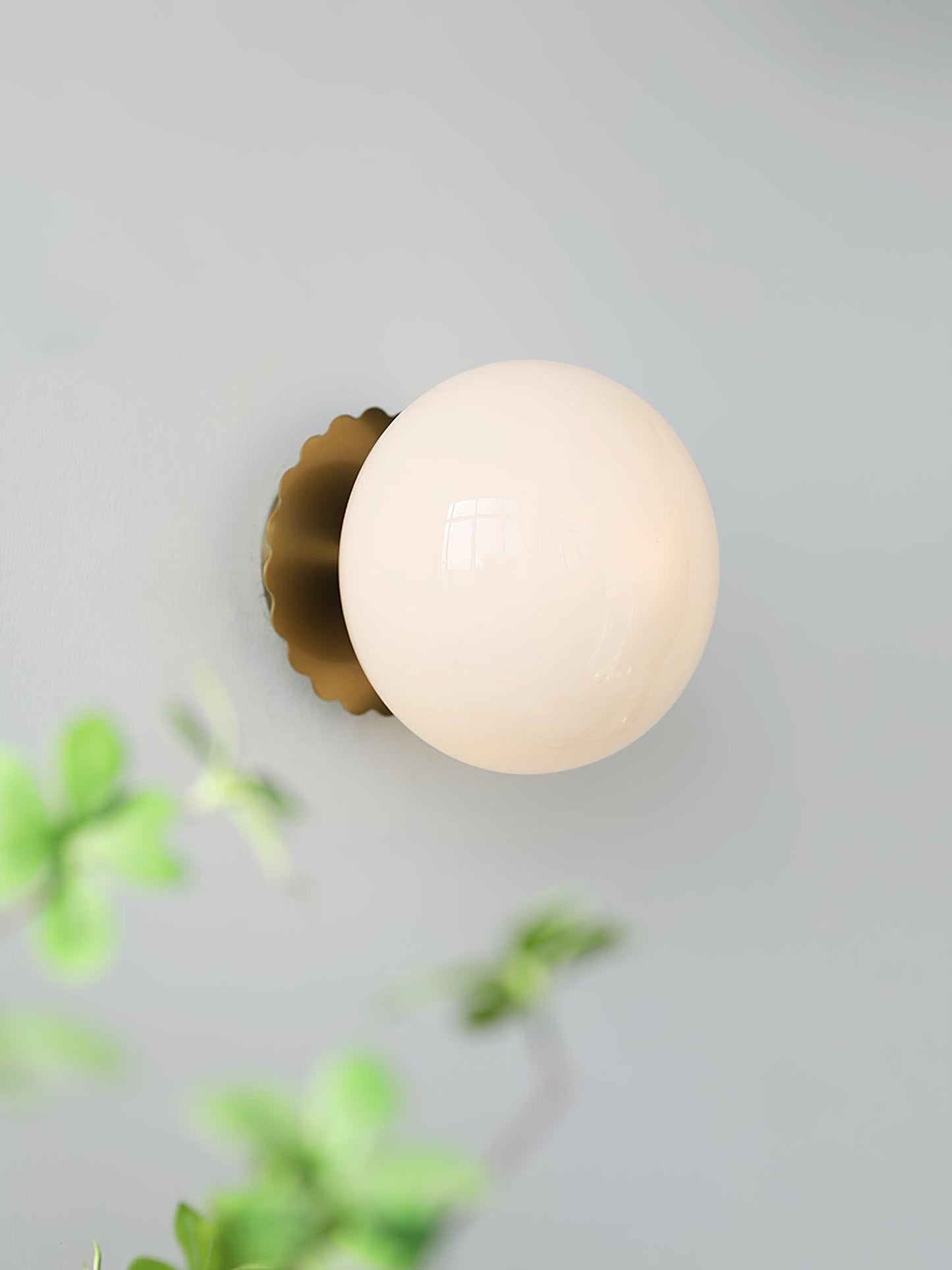 Marshmallow Wall Sconce | Metal & Pink Glass | 20cm Diameter