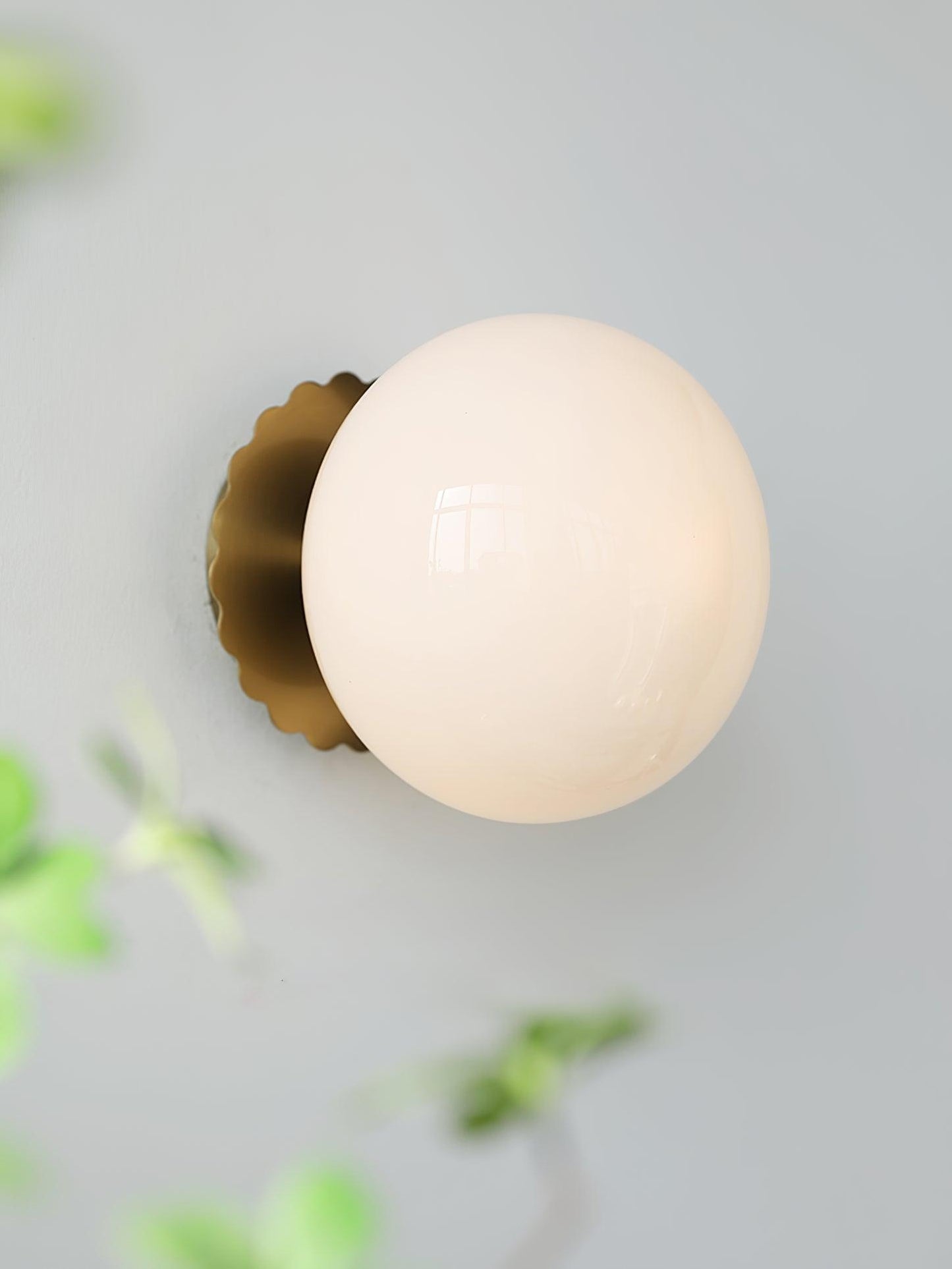 Marshmallow Wall Sconce | Metal & Pink Glass | 20cm Diameter
