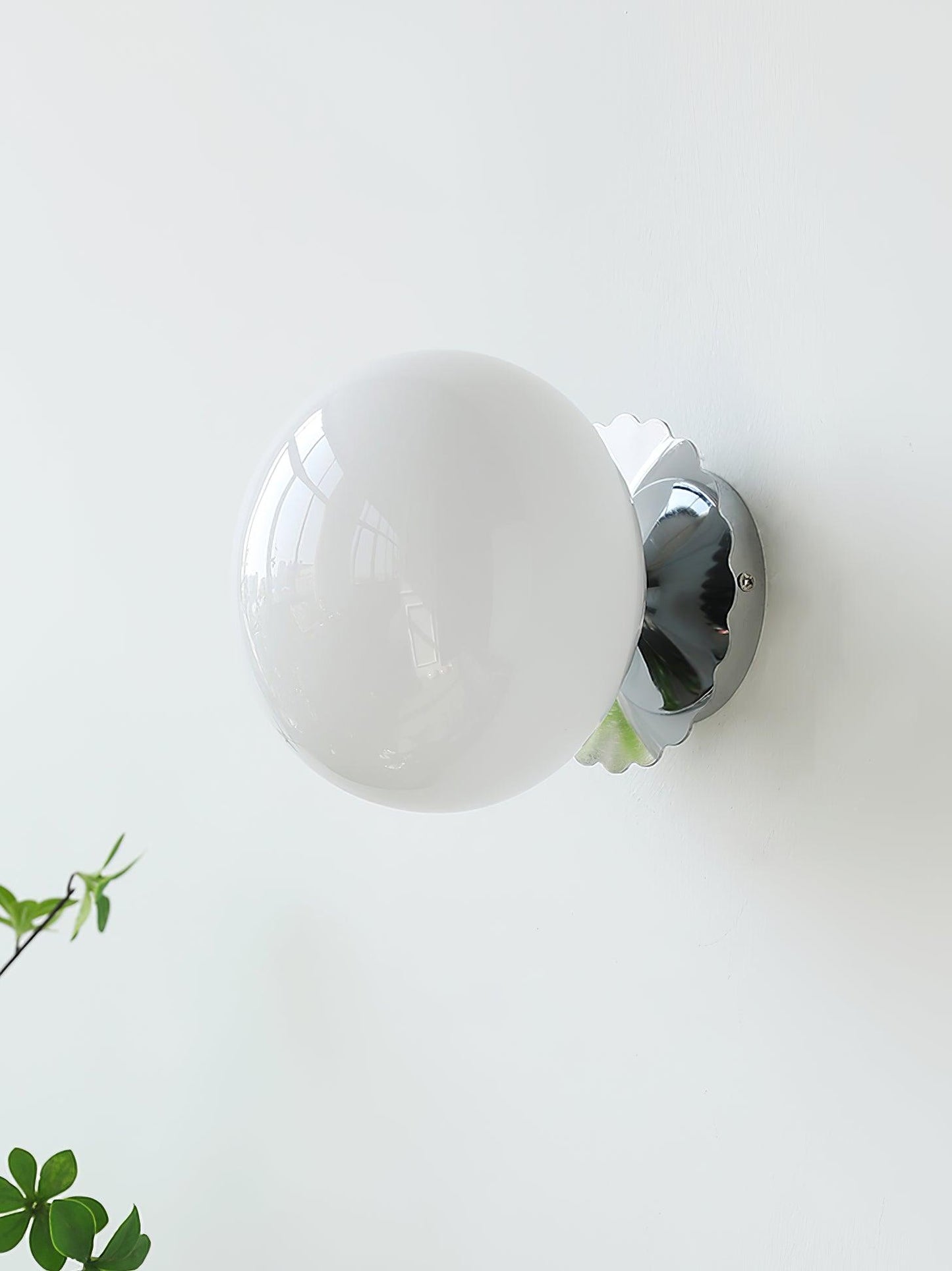 Marshmallow Wall Sconce | Metal & Pink Glass | 20cm Diameter