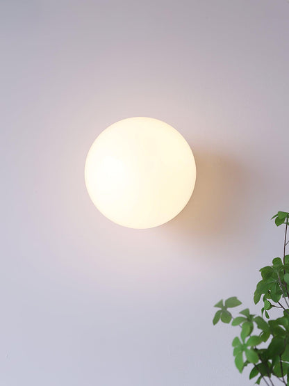 Marshmallow Wall Sconce | Metal & Pink Glass | 20cm Diameter