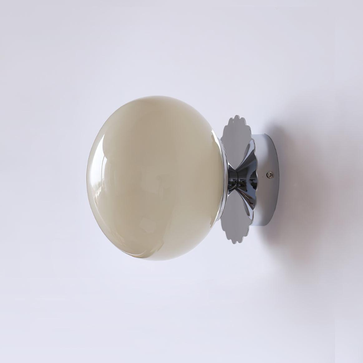 Marshmallow Wall Sconce | Metal & Pink Glass | 20cm Diameter