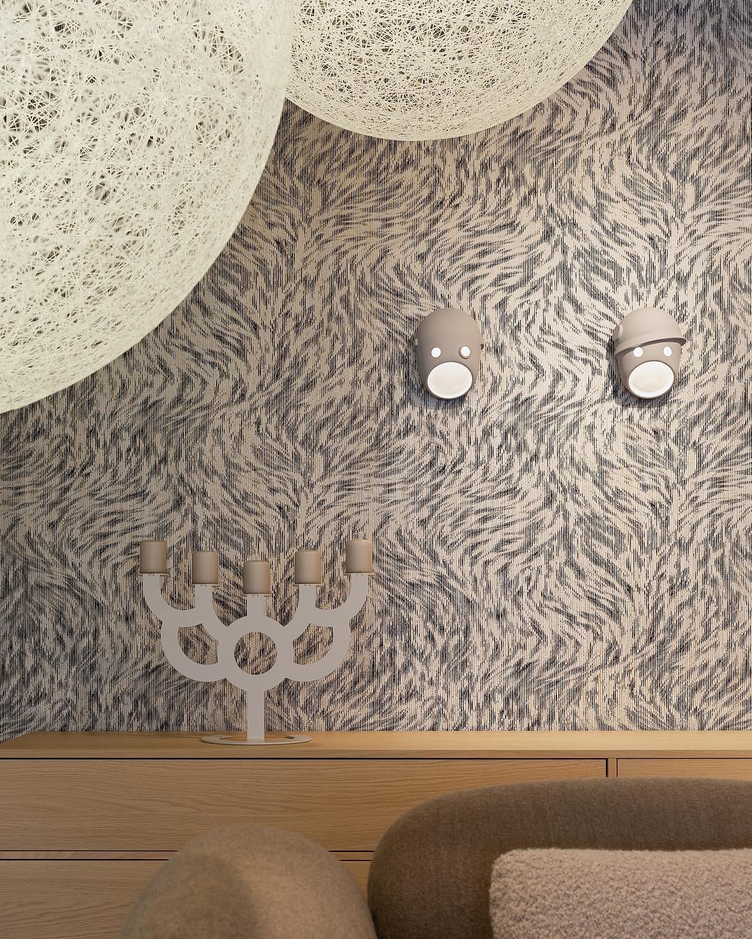 Mask Wall Light | Resin, Aluminum, Iron | Grey