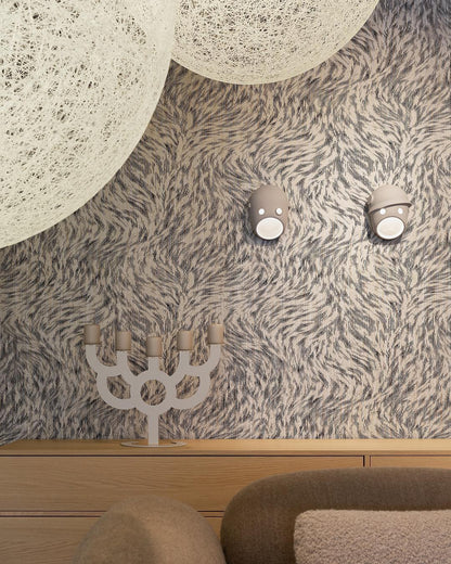 Mask Wall Light | Resin, Aluminum, Iron | Grey