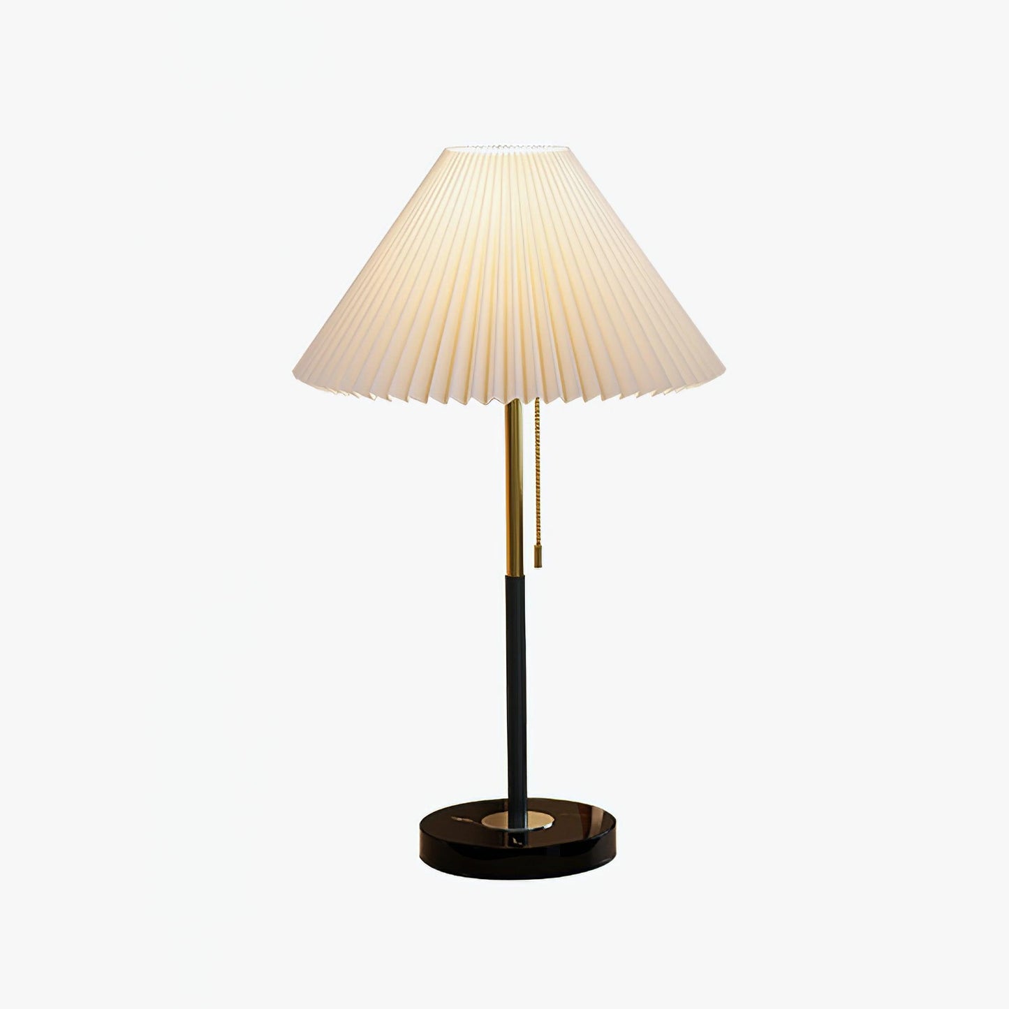 Matin Table Lamp | Marble Base & Fabric Shade | Beige & Green