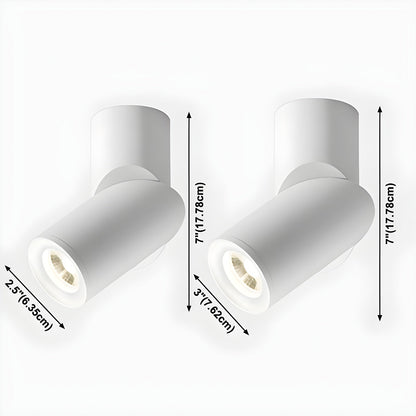 Maxwell Pivot Downlight | Metal, Aluminum, Acrylic | Black, White