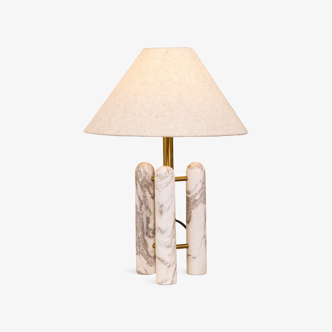 Lloyd Table Lamp | Marble & Metal | White