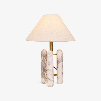 Lloyd Table Lamp | Marble & Metal | White