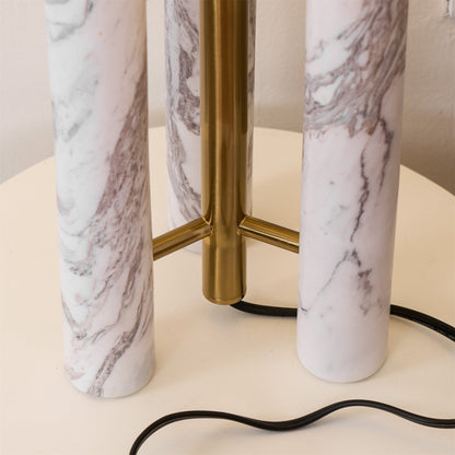 Lloyd Table Lamp | Marble & Metal | White