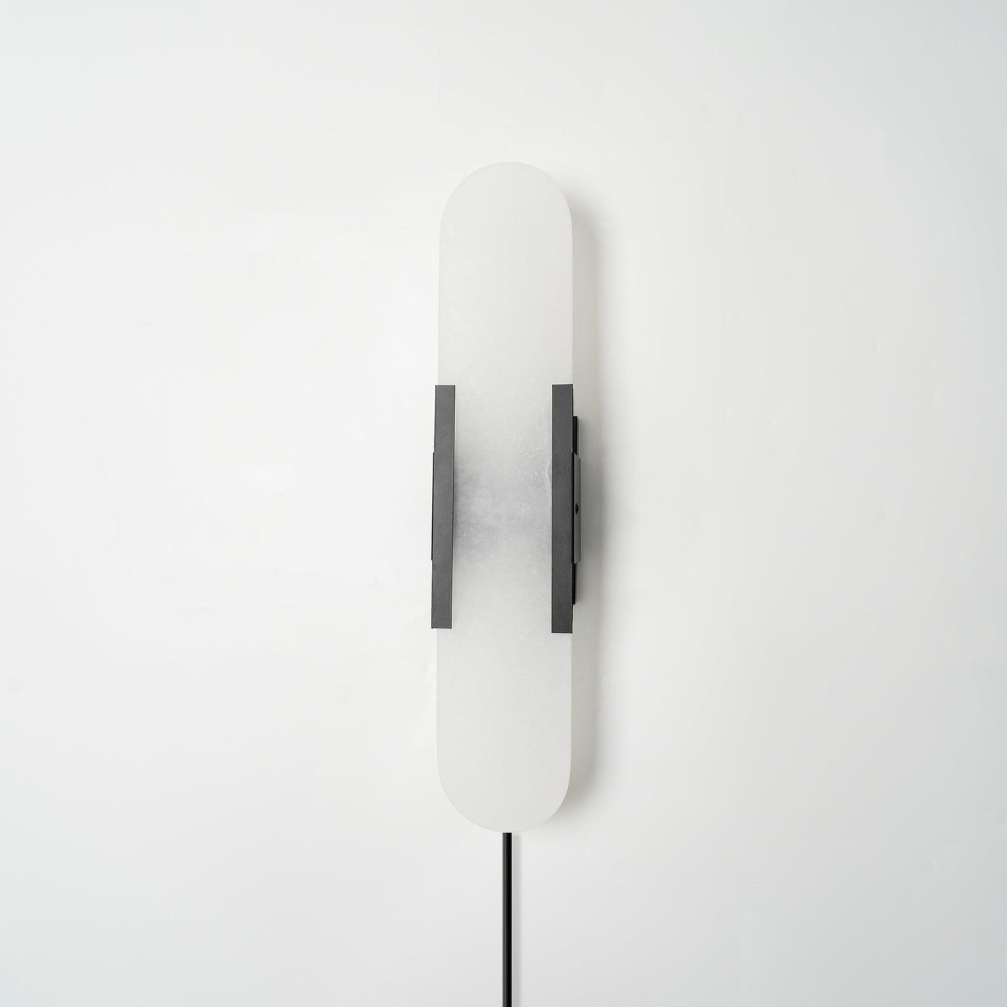 Melange Elongated Sconce | Alabaster & Brass | Wall Lamp