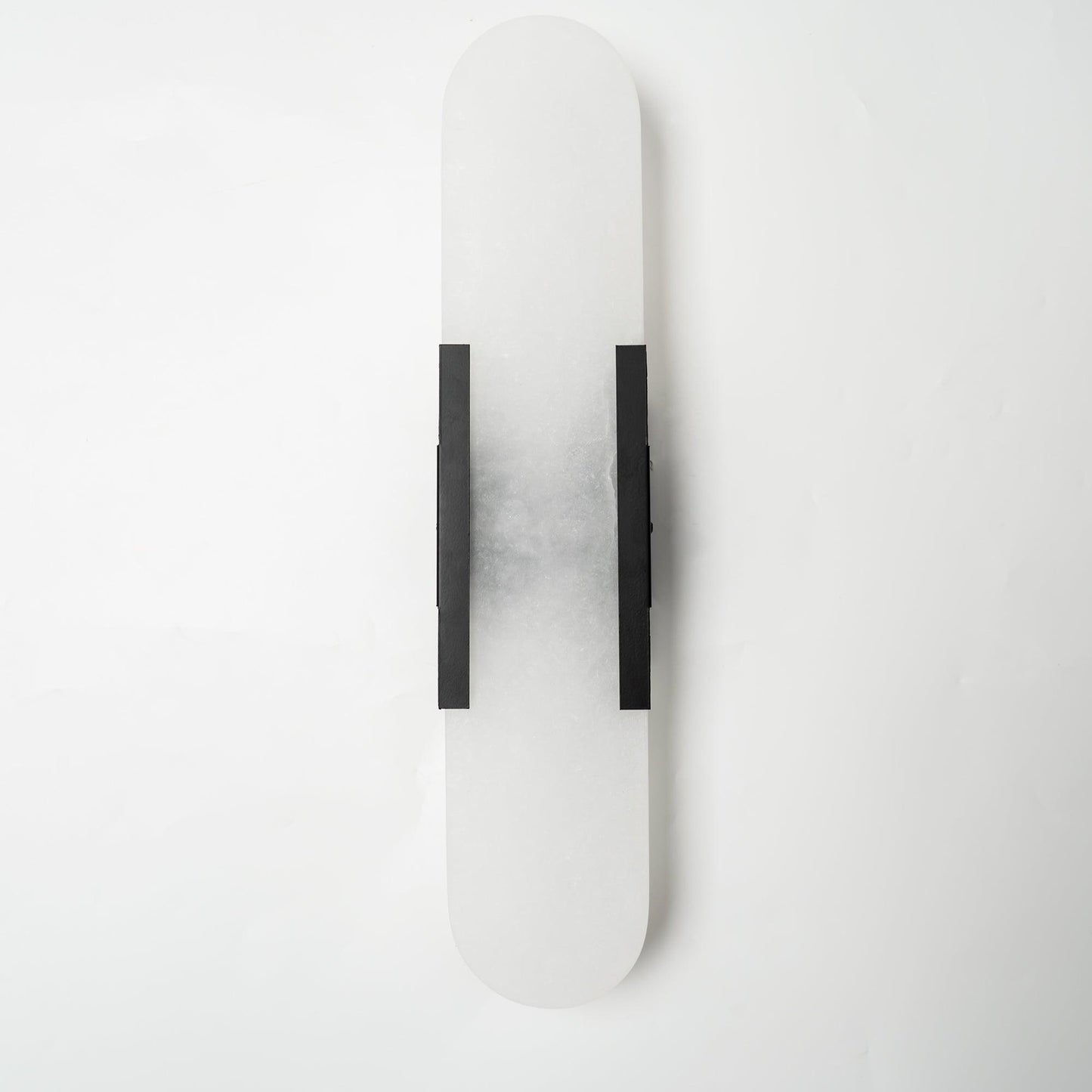 Alabaster Wall Lamp Set | Hand-Crafted Brass Accents | 2 Lights