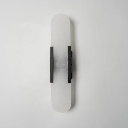 Alabaster Wall Lamp Set | Hand-Crafted Brass Accents | 2 Lights