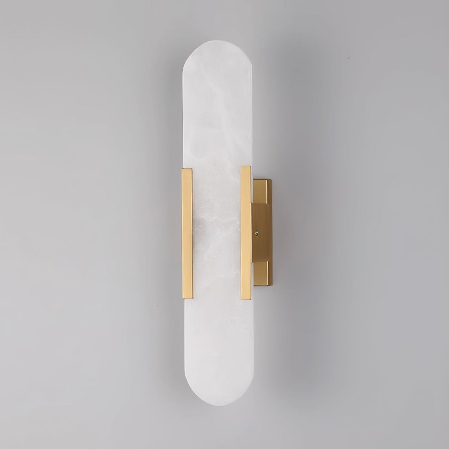 Alabaster Wall Lamp Set | Hand-Crafted Brass Accents | 2 Lights