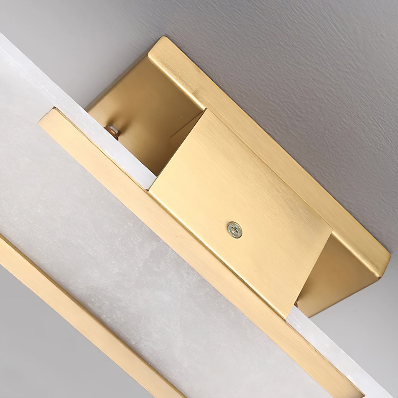 Alabaster Wall Lamp Set | Hand-Crafted Brass Accents | 2 Lights