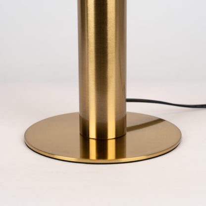 Alabaster Table Lamp | Organic Alabaster & Bronze | 30cm Diameter