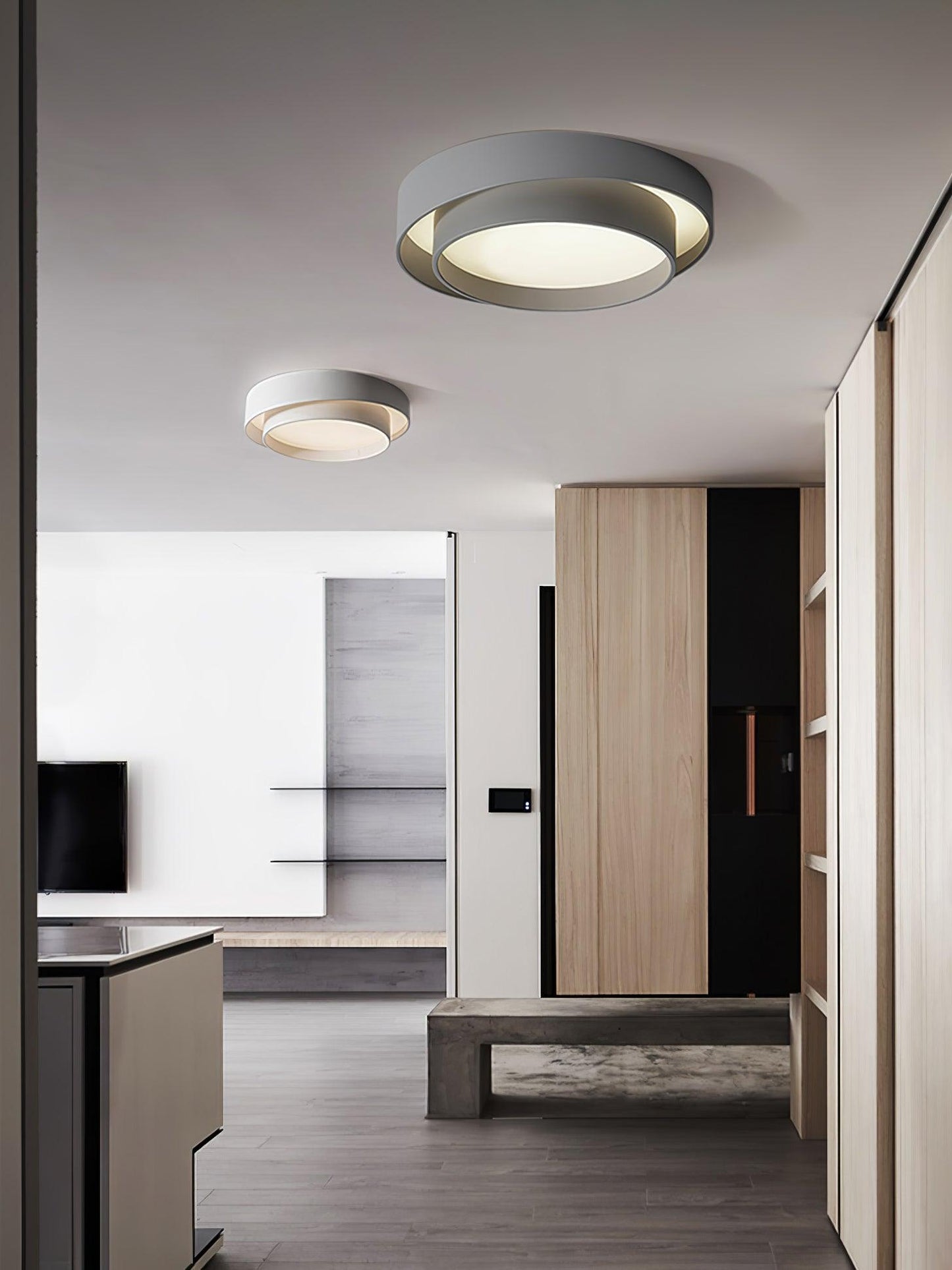 Melody Ceiling Lamp | Integrated LED | White, Grey, Black