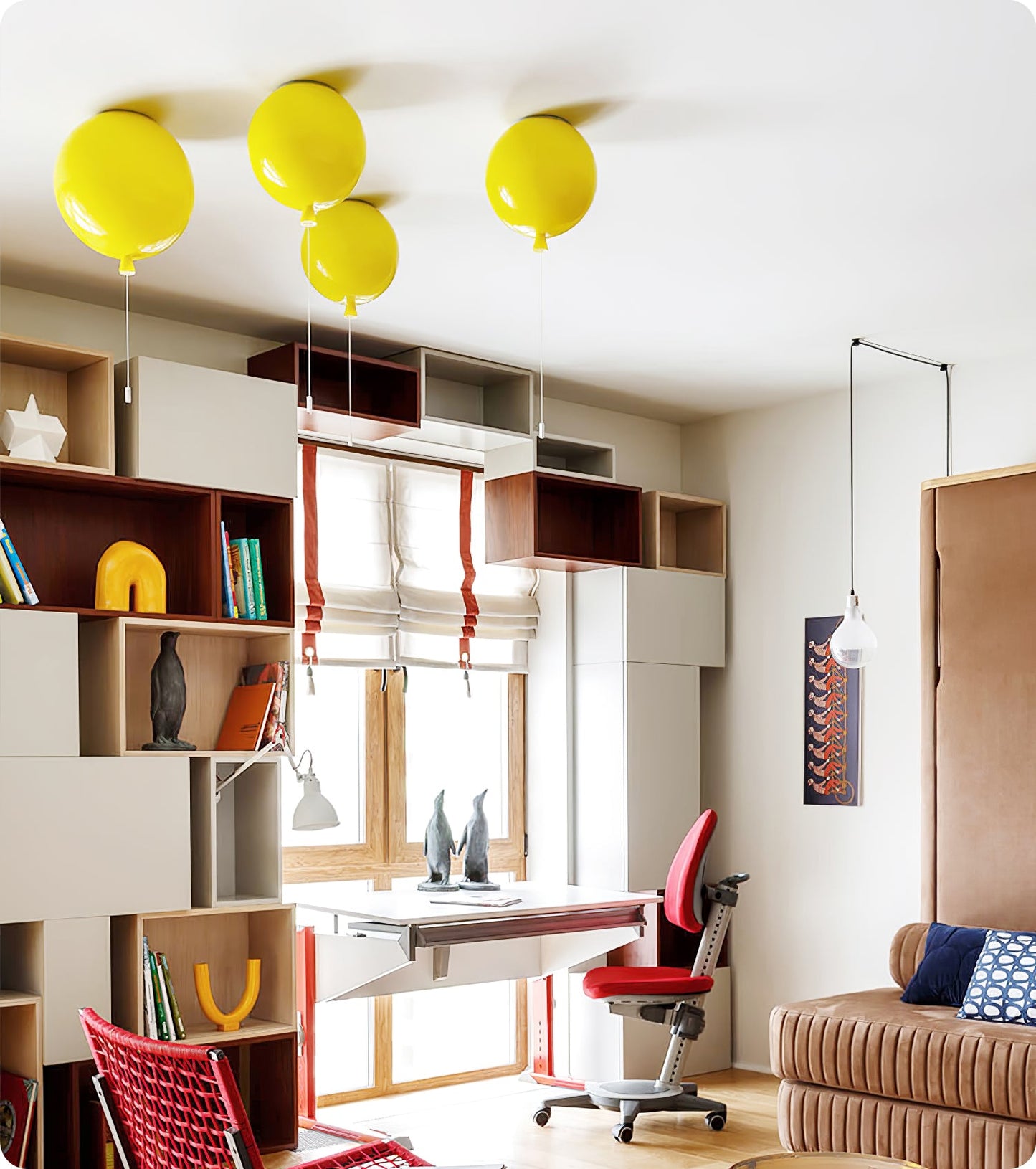 Balloon Dream Pendant Light | Metal & Plastic | 3 Sizes, Multiple Colors
