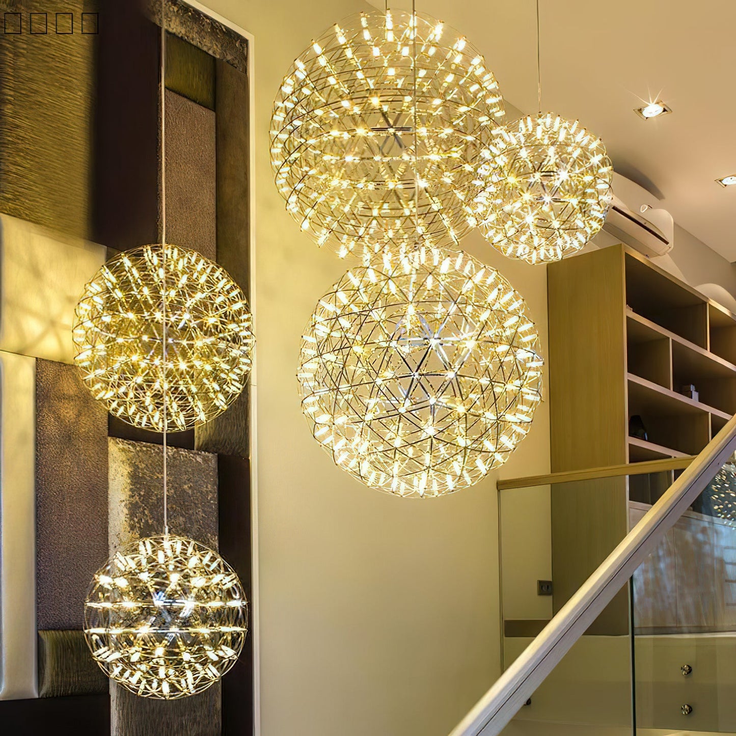 Menzel Firework Chandelier | Stainless Steel | Chrome Finish