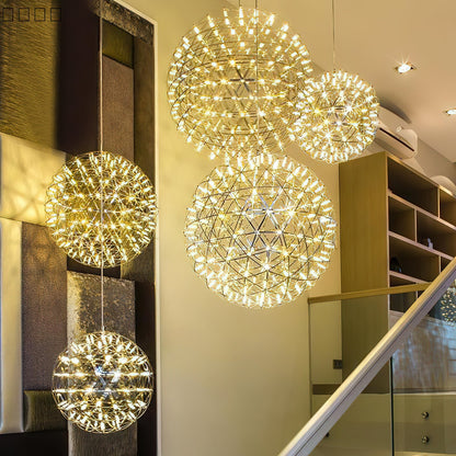 Menzel Firework Chandelier | Stainless Steel | Chrome Finish