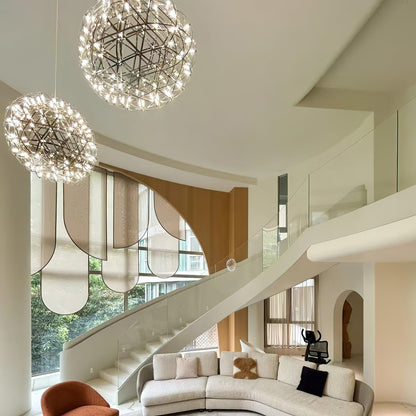 Menzel Firework Chandelier | Stainless Steel | Chrome Finish