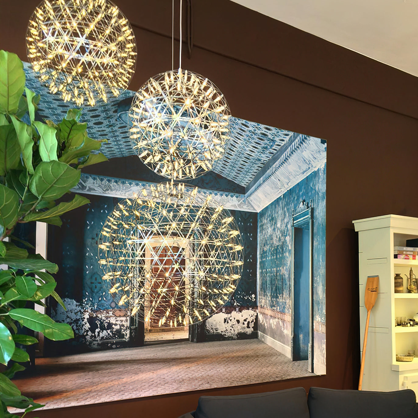 Menzel Firework Chandelier | Stainless Steel | Chrome Finish