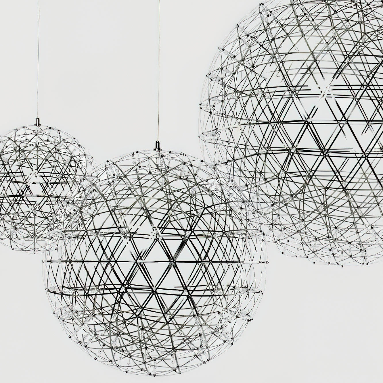 Menzel Firework Chandelier | Stainless Steel | Chrome Finish
