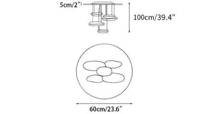 Mercury Ceiling Lamp | Aluminum | Bright Chrome