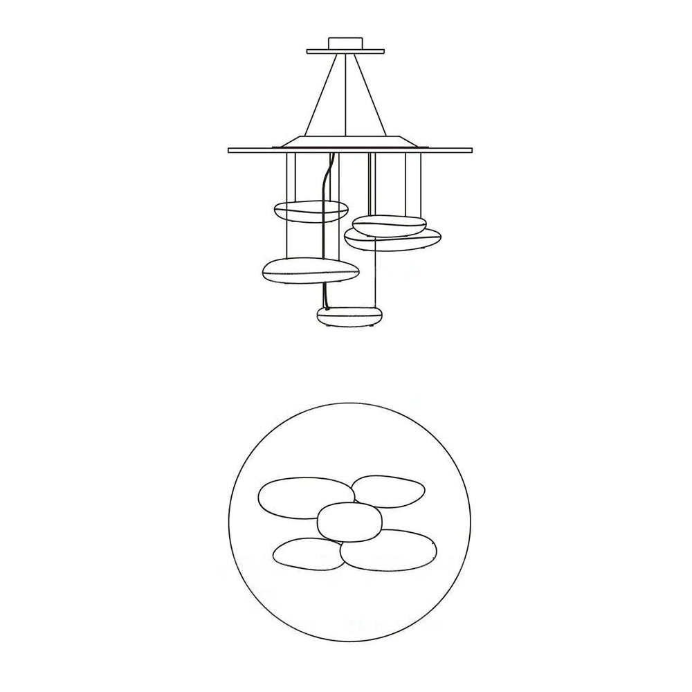 Mercury Ceiling Lamp | Aluminum | Bright Chrome