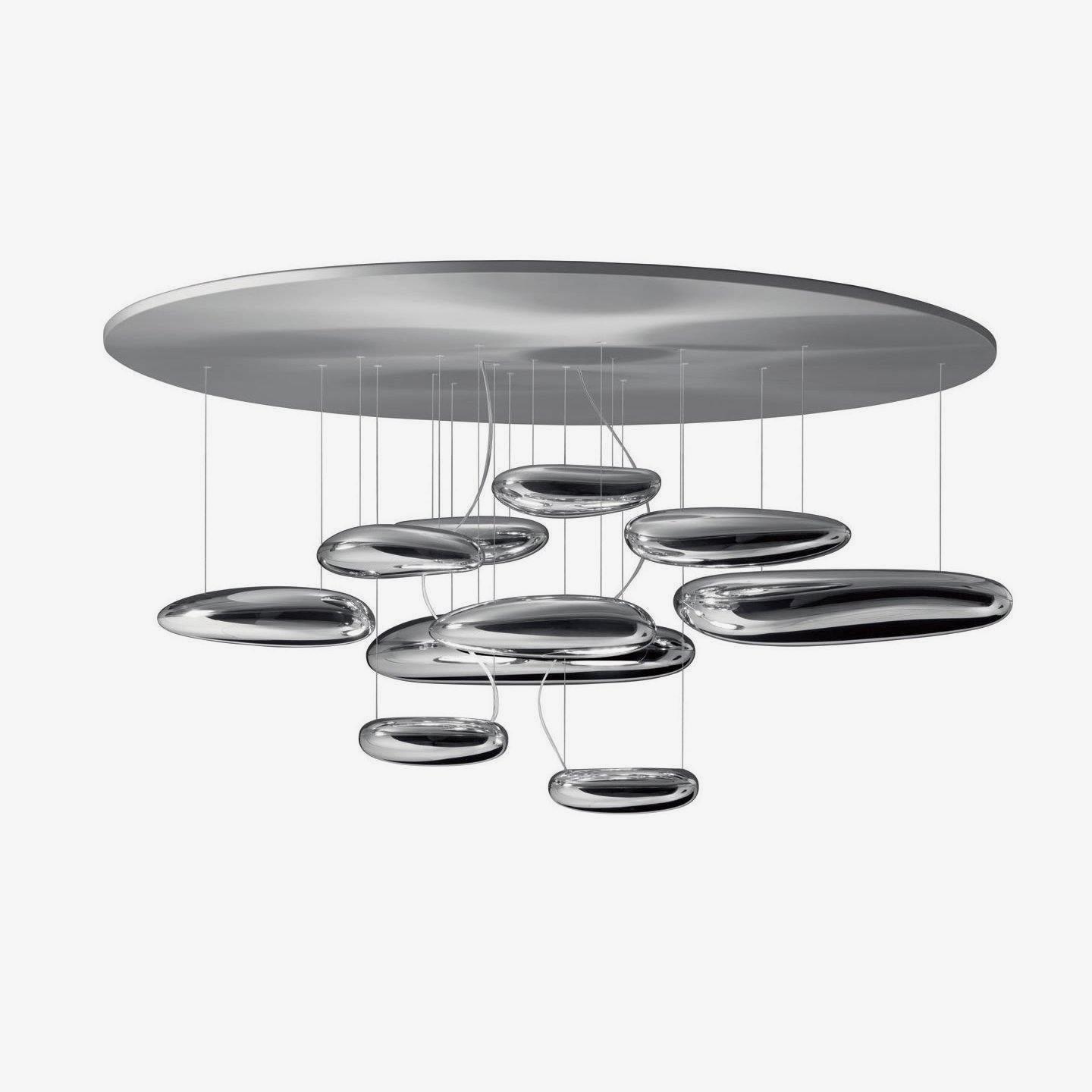 Mercury Ceiling Lamp | Aluminum | Bright Chrome