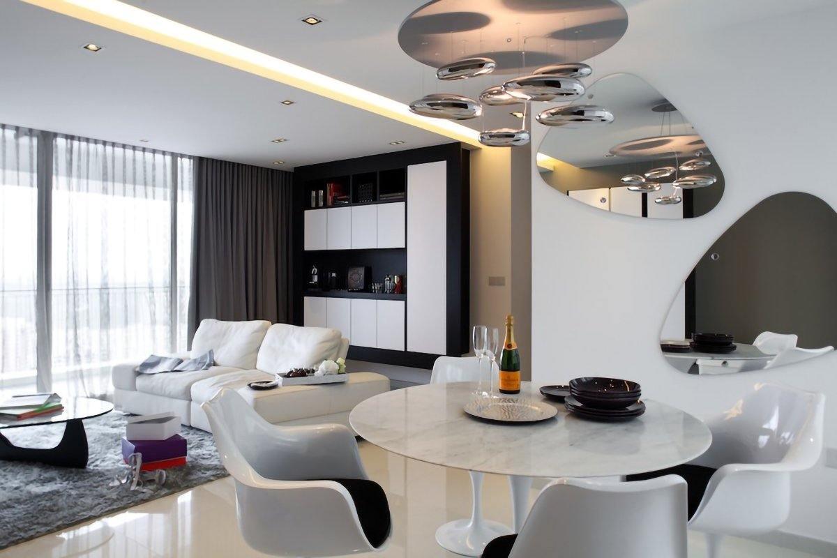 Mercury Ceiling Lamp | Aluminum | Bright Chrome