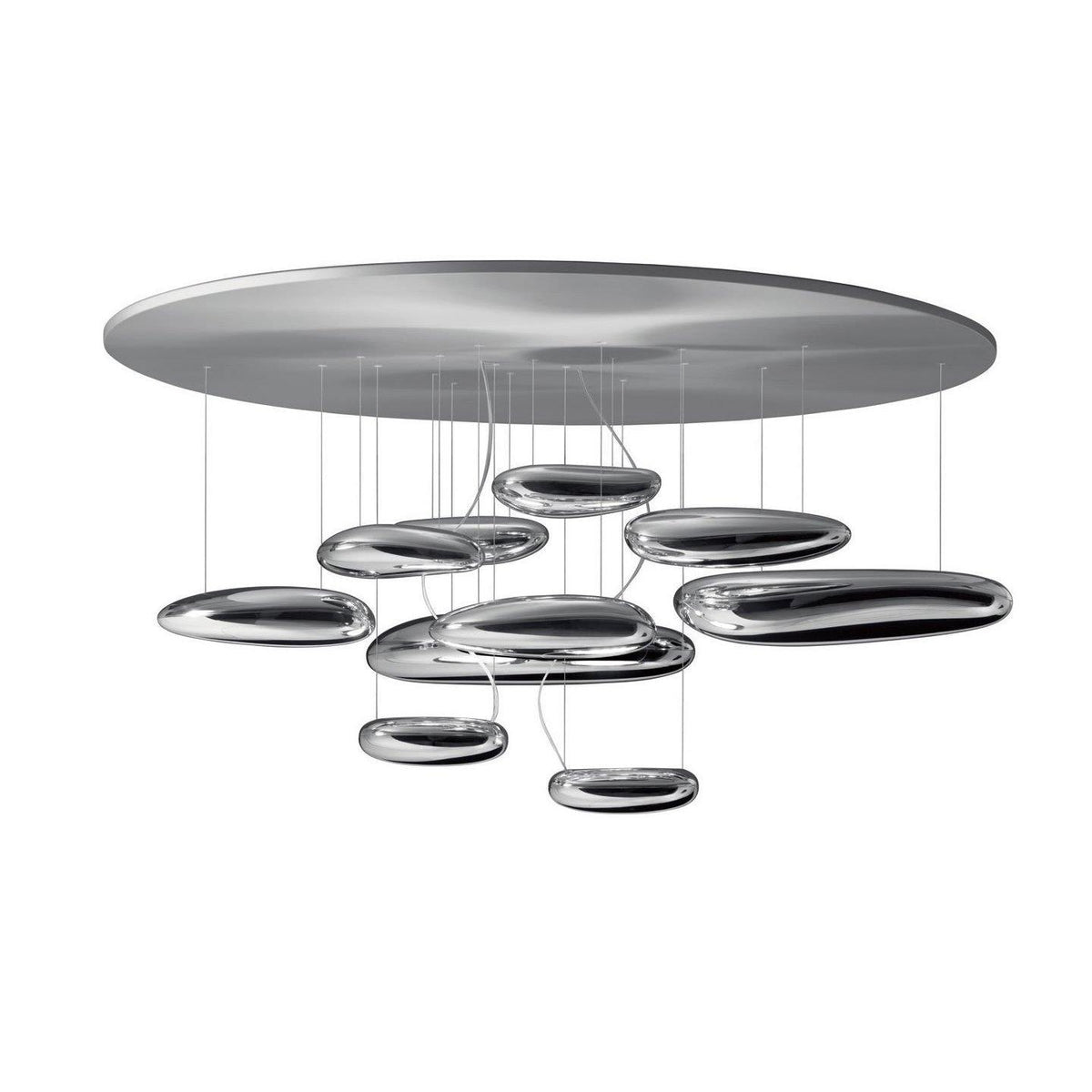 Mercury Ceiling Lamp | Aluminum | Bright Chrome