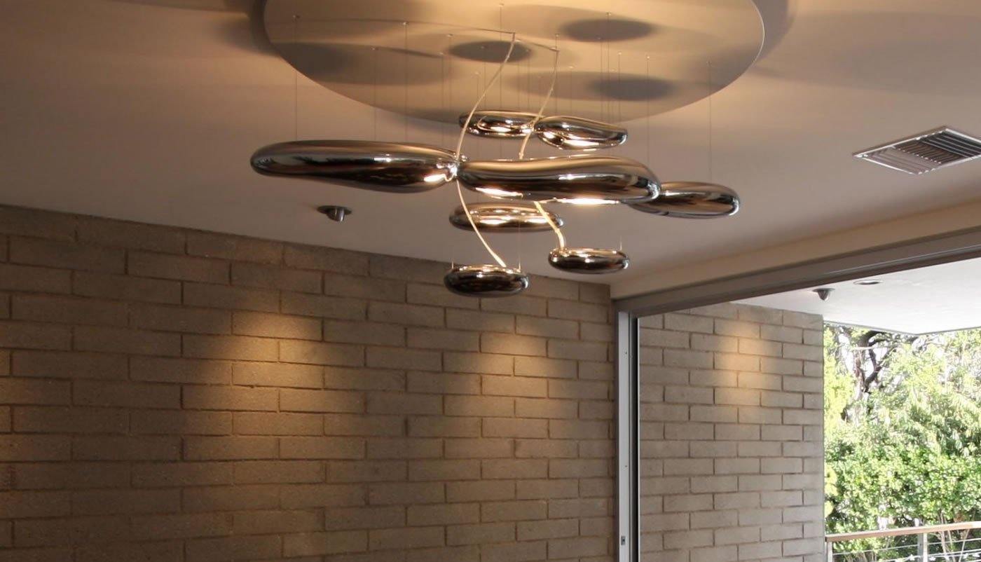Mercury Ceiling Lamp | Aluminum | Bright Chrome