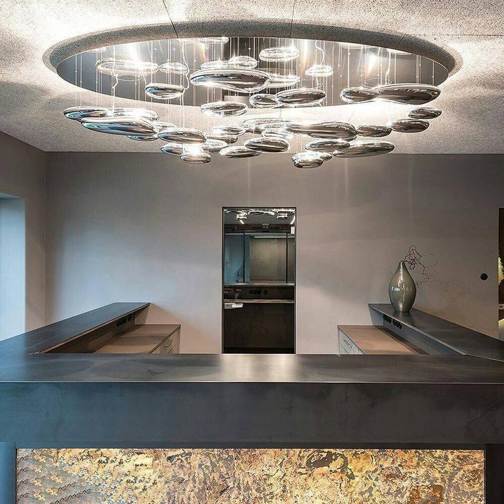 Mercury Ceiling Lamp | Aluminum | Bright Chrome