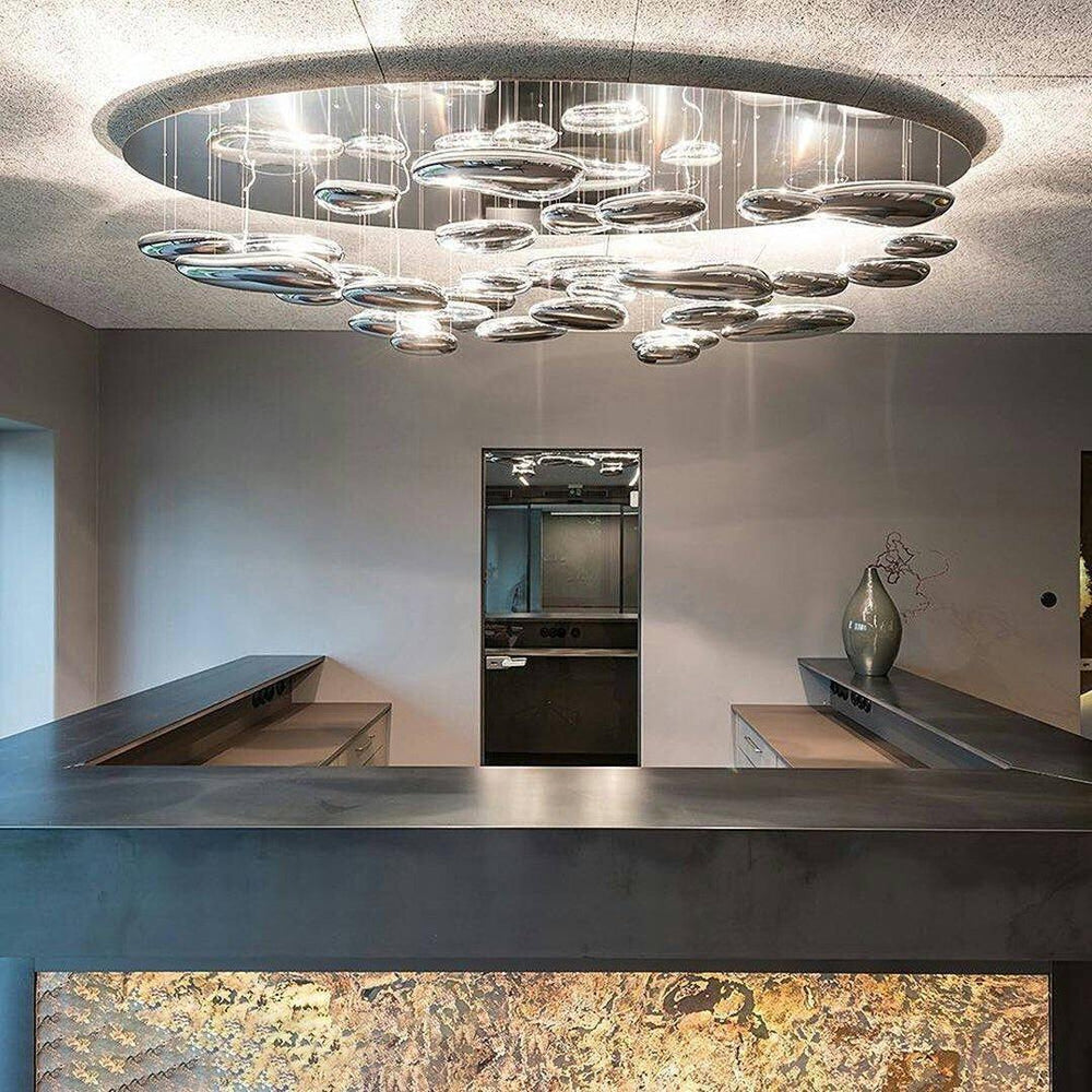 Mercury Ceiling Lamp | Aluminum | Bright Chrome