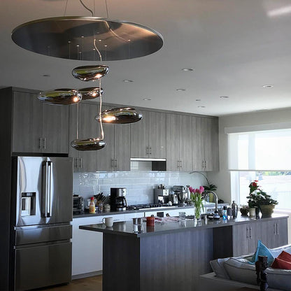 Mercury Ceiling Lamp | Aluminum | Bright Chrome