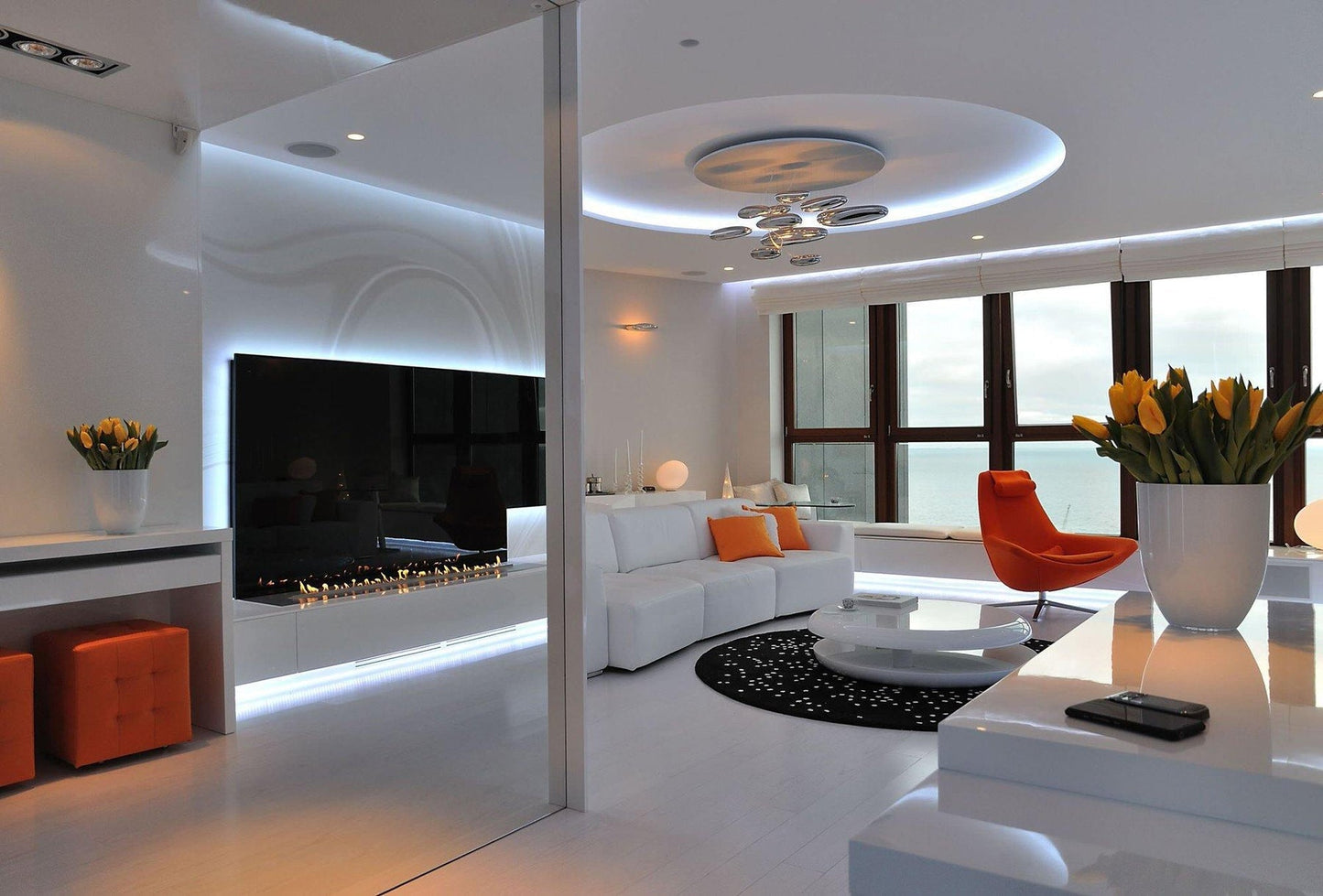 Mercury Ceiling Lamp | Aluminum | Bright Chrome