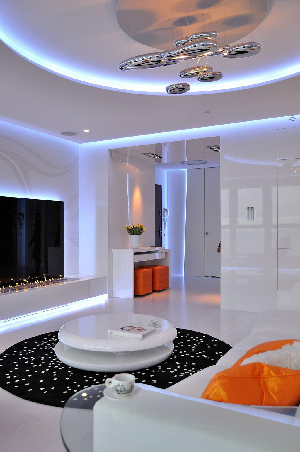 Mercury Ceiling Lamp | Aluminum | Bright Chrome
