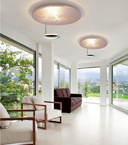 Mercury Ceiling Lamp | Chrome & Gold Finish | 60cm Diameter