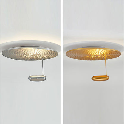 Mercury Ceiling Lamp | Chrome & Gold Finish | 60cm Diameter