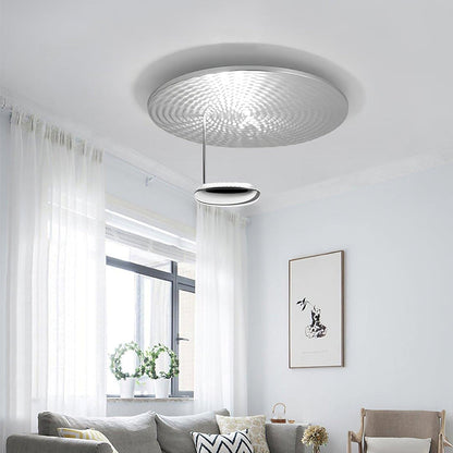 Mercury Ceiling Lamp | Chrome & Gold Finish | 60cm Diameter