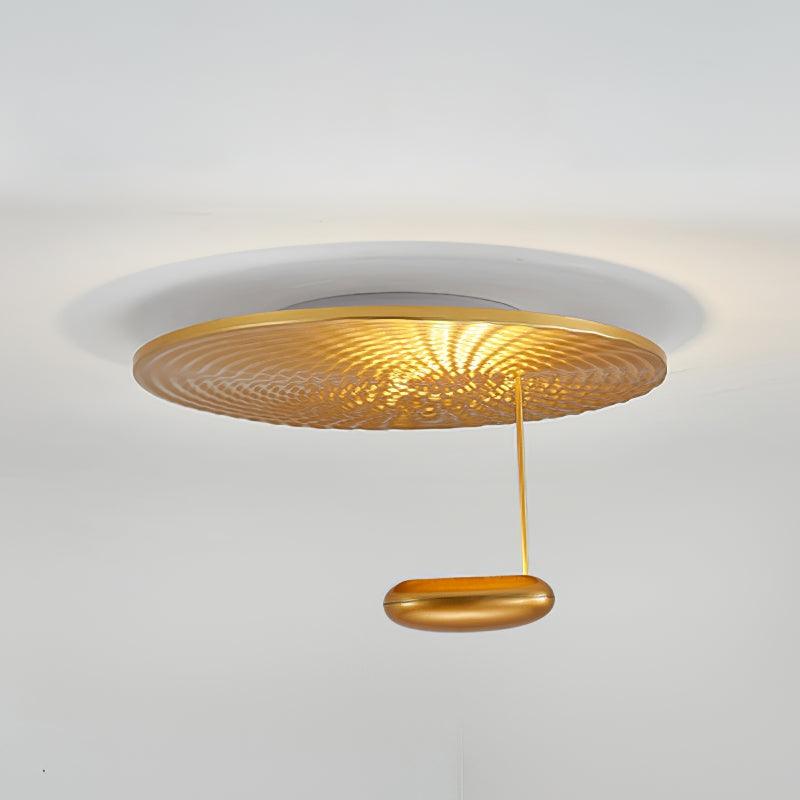 Mercury Ceiling Lamp | Chrome & Gold Finish | 60cm Diameter
