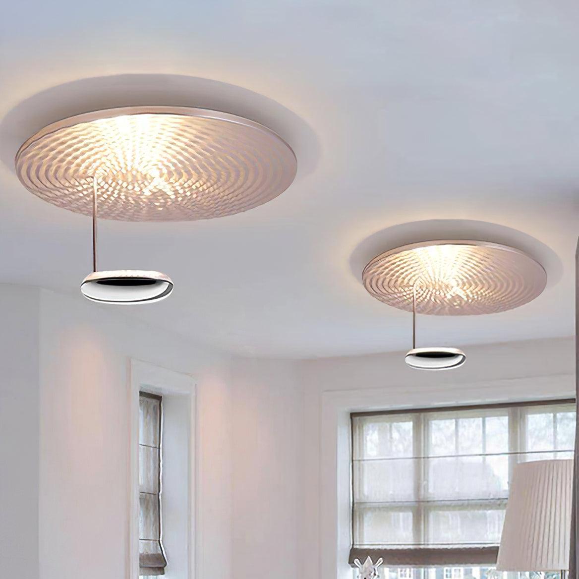 Mercury Ceiling Lamp | Chrome & Gold Finish | 60cm Diameter
